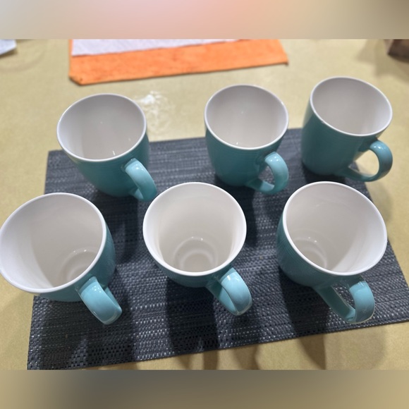 DOWAN Coffee Mugs, 17 Oz Coffee Mug Set of 6, Corrugated Tea Mugs - Picture 3 of 5